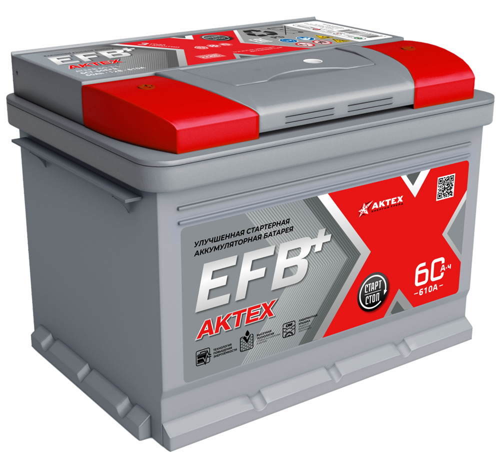 Аккумуляторная батарея АКТЕХ EFB+